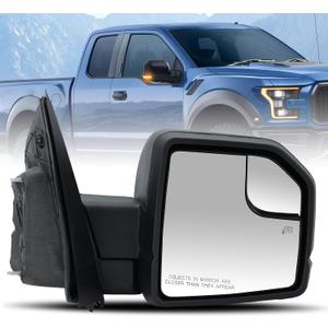 Side Mirror 8Pin For Ford F150 2015-2020 Heated Turn Signal Light With Blind Spot Glass Power Glass FL3Z17682CB (Right Passenger Side)