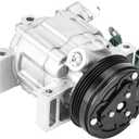 New AC Air Condition Compressor with Clutch for Subaru Impreza 2008-2014 2.5L, for Subaru Forester 2008-2013 2.5L, for WRX STI 2015-2019 2.5, for 97485 98485 5512647, 6512647