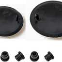 Premium Roundel Blue White Kit - Exact Fit 82mm & 74mm Badges for German Luxury Sedans & SUVs (2000-Present) | High-Gloss Weatherproof Design - with 4 mounting Grommets