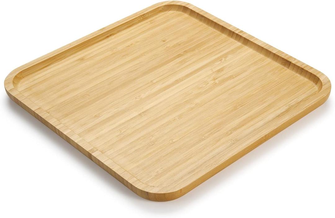 Bamboo Plates, Square Wood Serving Platter, Wooden Serving Tray, Charcuterie Serving Board, Cheese Board (11.8 inch) Bamboo Plates, Square Wood Serving Platter, Wooden Serving Tray, Charcuterie Serving Board, Cheese Board (11.8 inch)