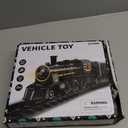 DULONIME Train Set for Toddlers 3-4, Electrical Alloy Trains with Track, Light, Sound and Scene, Christmas Train Sets for Around The Tree, Christmas Birthday Gifts for Kids Boys Girls 3-8 Years Old