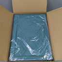 PRANDOM Stackable Clear Storage Bins with Lids,70 Qt Plastic Collapsible Organizer Containers Boxes with Doors for Organizing Closet Bathroom Bedroom Green 15x11.2x8.7 x 3-Pack