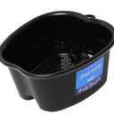 Mantello Foot Soaking Tub- Extra Large Pedicure Bowl - Foot Bath Basin - Home Foot Spa (Black)