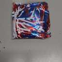 4P Metallic Fringe Tassel Banner Garland Foil Tinsel Streamer Wall Curtain Backdrop for Parade Floats, Graduation, Independence Day, 4th of July, Patriotic Themed Party Decoration(White Blue Red)