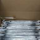 50 Pack Wedding Clear Umbrella Bulk for Rain, Transparent POE Auto Open,Large Windproof Stick Umbrellas with White J-Hook Handle for Guests, Wedding Bride Groom Photography, Prom, Graduation, Golf, Parties, Transparent Umbrella.
