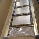 HillhutApex 3 Step Foldable Aluminum Step Ladder with Handgrip, Anti-Slip Pedal, 330 lbs Capacity, Lightweight & Portable for Home, Kitchen, Office, Garage (Gold)
