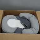 Baby Lounger Pillow for Infant Support Cushion Reflux Pillow, Bottle Feeding, Tummy Time,Wedge Pillow for Newborn,Adjustable Baby Wedge Pillow for Reducing Spit-Up (White Black)