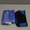 LotFancy Face Ice Pack Wrap for TMJ, Wisdom Teeth, with 4 Reusable Hot Cold Therapy Gel Packs, Pain Relief for Head, Oral and Facial Surgery, Dental Implants, Blue (Blue(one Size Fits Most))