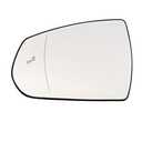 Left Driver Side Mirror Glass Heated With Blind Spot Without Auto Dimming Compatible with for 2010 2011 2012 2013 2014 2015 2016 CADILLAC SRX (Driver Blind Spot No-Anti-glare)