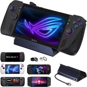 iVANKY 8-in-1 Docking Station 4K@144Hz for ASUS ROG Ally X/Valve Steam Deck OLED/Lenovo Legion Go S/MSI Claw, ROG Alloy/Stream Deck Dock Hub with HDMI, 1Gbps Ethernet, 3*USB-A 3.0, 100W USB-C Charge