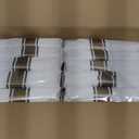 WDF Partyware 350PCS Green and Gold Plates - Green Plastic Plates 50Guests Plastic Plate with Rolled Napkins for Party/Birthday/St. Patrick's Day