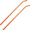 34" Heavy Duty Chrome Steel Tie-Down Winch Bar with Non-Slip Grip Sleeves for Car Haulers, Trucks & Trailers Cargo Strap Tightening Tool2pcs