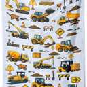 Construction Trucks Kids Blanket, Truck-Themed Throw for Boys & Girls, Gift for Birthday Christmas Holidays & Back to School, 50'' x 60'' Kids Room Decor, Nap Couch Bed Layer