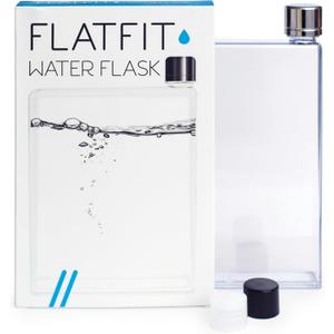 FLATFIT Water Flask - Leak-Proof Slim Water Bottle - Large Capacity, Flat Design Fits In Purses & Backpacks - BPA Free Travel Bottle - 25oz.