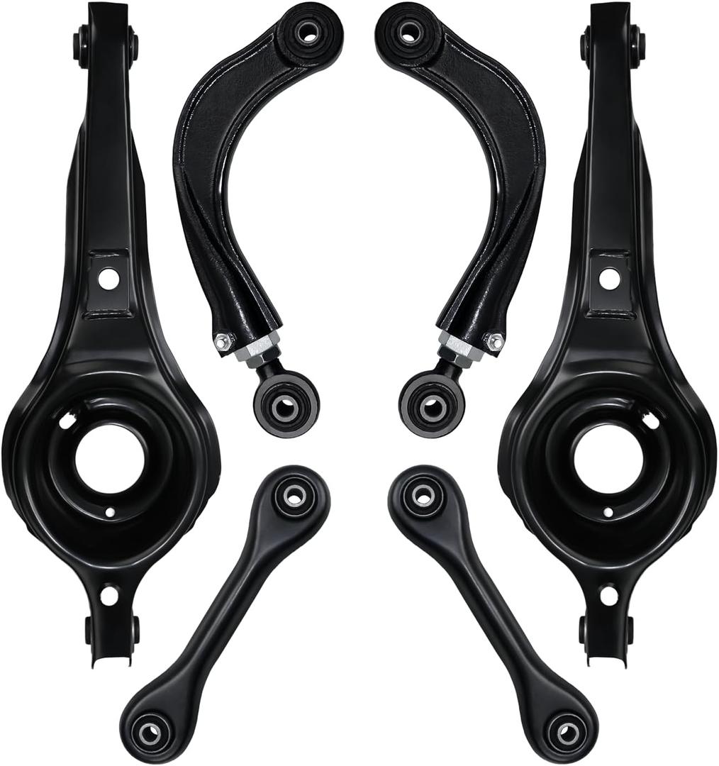 Rear Adjustable Control Arms Bushings Trailing Arm Left Right Driver Passenger Side Suspension Kit Replacement for 2000-2011 Ford Focus