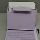 ESR iPad Pro 13 Inch Case with Keyboard (M5/M4, 2025/2024), iPad Pro 13 Keyboard Case with Easy-Set Magnetic Stand, Portrait/Raised Modes for iPad Pro 13, Removable, Rebound 360 Series, Pirple (Purple)