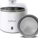 Compact Yogurt Maker with Strainer, Greek Yogurt Maker Machine with Constant Temperature Control, Stainless Steel Container, 1 Quart Container, Ideal for Homemade Yogurt, Natto and Kefir