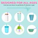 Reusable Silicone Drinking Straws 15 Pack, Heart Shaped Straws with 2pcs CLeaner Brushes for Smoothies Tumblers Cocktail MilkShake, DishWasher Safe (Multicolor)