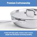 Misen Stainless Steel Pan - Versatile Everyday Pan - Even Heating, Dishwasher-Safe, Oven-Safe, Works on All Stovetops