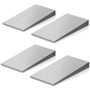 4 PCS Flange Wedge 4 x 2 Beveled Washers Right Angle Wedges Steel Silvery Wedge Safety Tool Metal Spreading Triangle Wedges Shims Underpinning Wedge Tapered Wedges for Lathe Welding Machine Equipment