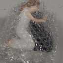 Love Black Dog Figurines Home Decor, Women and Lab Statue, Memorial Gifts for Dog Lovers, Sculpted Hand-Painted Figure