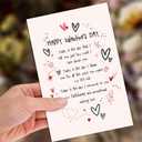 4 x Valentines Day Gifts for Him Her, Mens Valentines Day Gifts, Valentine's Day Card for Men Women Husband Boyfriend Wife (QQ-169)