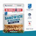 2 x Bumble Bee Sandwich in Seconds Tuna Salad, 2.5 oz Pouches (Pack of 12) - Ready to Eat - Wild Caught Tuna Packet - 8g Protein per Serving - Gluten Free
