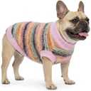 Touchdog Dream Series Small Dog Sweater, Cozy Knit Dog Sweater for Soft Puppy with Warm Fleece, Lightweight Pet Clothes for Fall and Winte (Pink, X-Large)