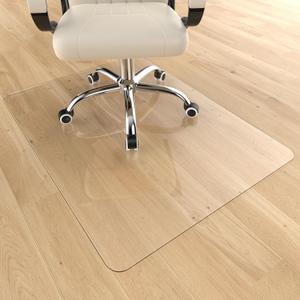 Heavy Duty Crystal Clear Office Chair Mat for Hardwood & Carpet Floors,48'' x 36'' - Upgraded PVC Transparent Desk Chair Mat for Office Home
