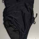 Women's Sexy One Piece Bathing Suit Tummy Control Swimsuit (Medium, Black)