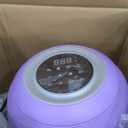 Non Toxic Air Fryer - Glass AirFryer 5 Quart w/ 360° Visibility, Self-Cleaning, 400F Vortex Air Fryer for Even Cooking, BPA-Free Teflon Free, 9-in-1 Functions, Rotisserie, Roast, Bake, Lavender