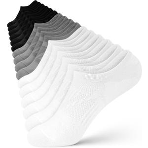wernies No Show Socks Women - 8 Pairs Ankle Socks for Women, Low Cut Socks Short Cotton Socks, Invisible Casual Socks 5-8