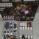 The Army Painter, GameMaster: Wandering Monsters Role-playing Paint Set, 15x18 ml Fanatic Acrylic Paints, incl. Metallics, Wash, Primer, 1 Brush & 1 Free Miniature - For Warhammer & Dnd