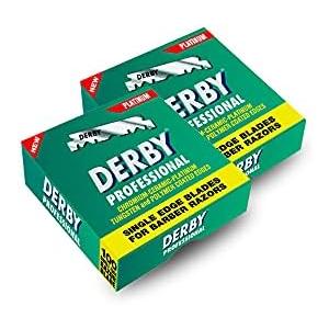 Derby Professional Single Edge Razor Blades, 100 Count (Pack of 2)