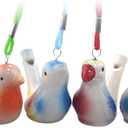 4PCS Water Bird Whistle Toys of Ceramic with Hanging Rope, Toys for Kids Birthday Gift, Party Gifts, Easter Gifts