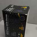 TitanFlex Heavy Duty Black Industrial Nitrile Gloves with Raised Diamond Texture, Latex Free (6mil/8mil) (Medium, 02 8mil (100ct))