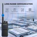 Retevis RT86A Long Range Walkie Talkies,Heavy Duty Durable 2 Way Radio with Earpiece,Professional Two Way Radio High Power,Group Call,Easy Pairing,2500mAh Rechargeable,for Industrial Warehouse(10Pack)