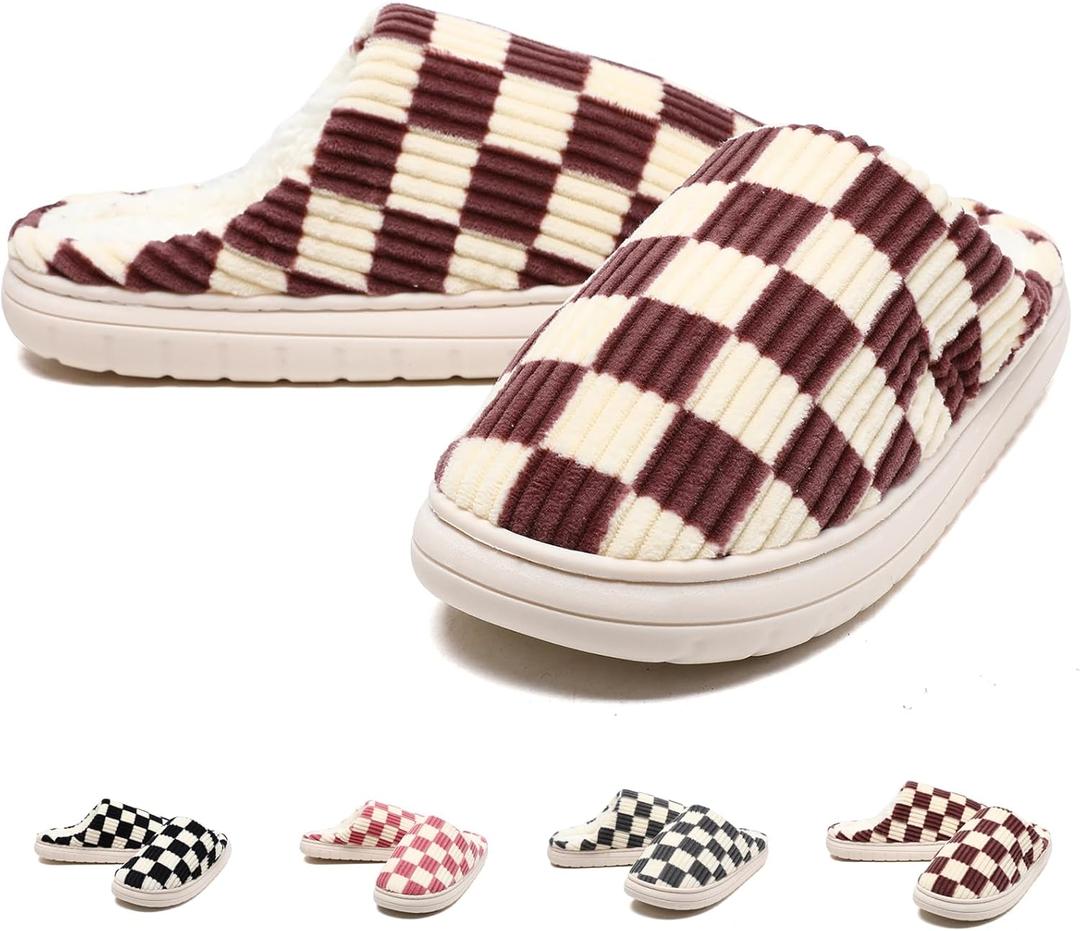 Guyarns House Slippers for Women & Men - Fuzzy, Casual Indoor/Outdoor Shoes with Memory Foam & Faux Fur Lining (9-10 Women/7.5-8 Men, New-brown) Guyarns House Slippers for Women & Men - Fuzzy, Casual Indoor/Outdoor Shoes with Memory Foam & Faux Fur Lining (9-10 Women/7.5-8 Men, New-brown)