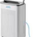 2200 Sq.Ft Dehumidifier,32 Pint Quiet Dehumidifier for Bedroom with HEPA Filter, Dehumidifiers with Drain Hose for Home,Basement,Bathroom,Auto Humidity Control,Continuous Drainage,Child Lock
