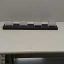 Black Bathroom Light Fixtures 24W Wall Light for Mirror 27 Inch Vanity Lighting Fixtures over Sink 4 Light LED Vanity Lamp Modern over Mirror Light Fixture Acrylic LED Light Bar for Bathroom Restroom (Black-Not-Dimmable)