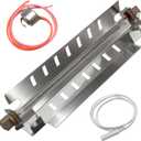 Refrigerator Defrost Heater Kit with Temperature Sensor High Limit Thermostat Defrost Heater and Bracket Assembly Compatible with GE Replace#: WR51X10055 WR55X10025 WR50X10068