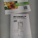 ECOSELF 3-in-1 Juicer Machines with 3 Filters (For Juice/Sorbet/Nut Milk), Slow Masticating Juicer With Wide Mouth Hopper For Vegetables & Fruits, Large Capacity, Juicer for Family (With Pusher) (Premium Black)
