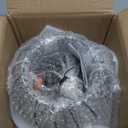 ANWIO Small Crystal Semi Flush Mount Ceiling Light Fixture, Gold Chandelier Hallway Light Fixtures, Modern Crystal Entryway Light Fixture for Corridor Closet Foyer Bathroom Kitchen, E26, 9inch