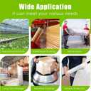 Cosy Family Plastic Wrap Stretch Film Roll - 1000ft 60 Gauge Industrial Strength 15 inch Wide Clear Plastic Wrap Roll with Handles for Pallet Wrapping Shipping Moving - Clear, Pack of 4
