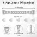 Bling Band, Compatible for Fitbit Versa 2/1/Lite/SE, 22mm Diamond Butterfly Stylish Women Strap Replacement for Fitbit Versa Smartwatch