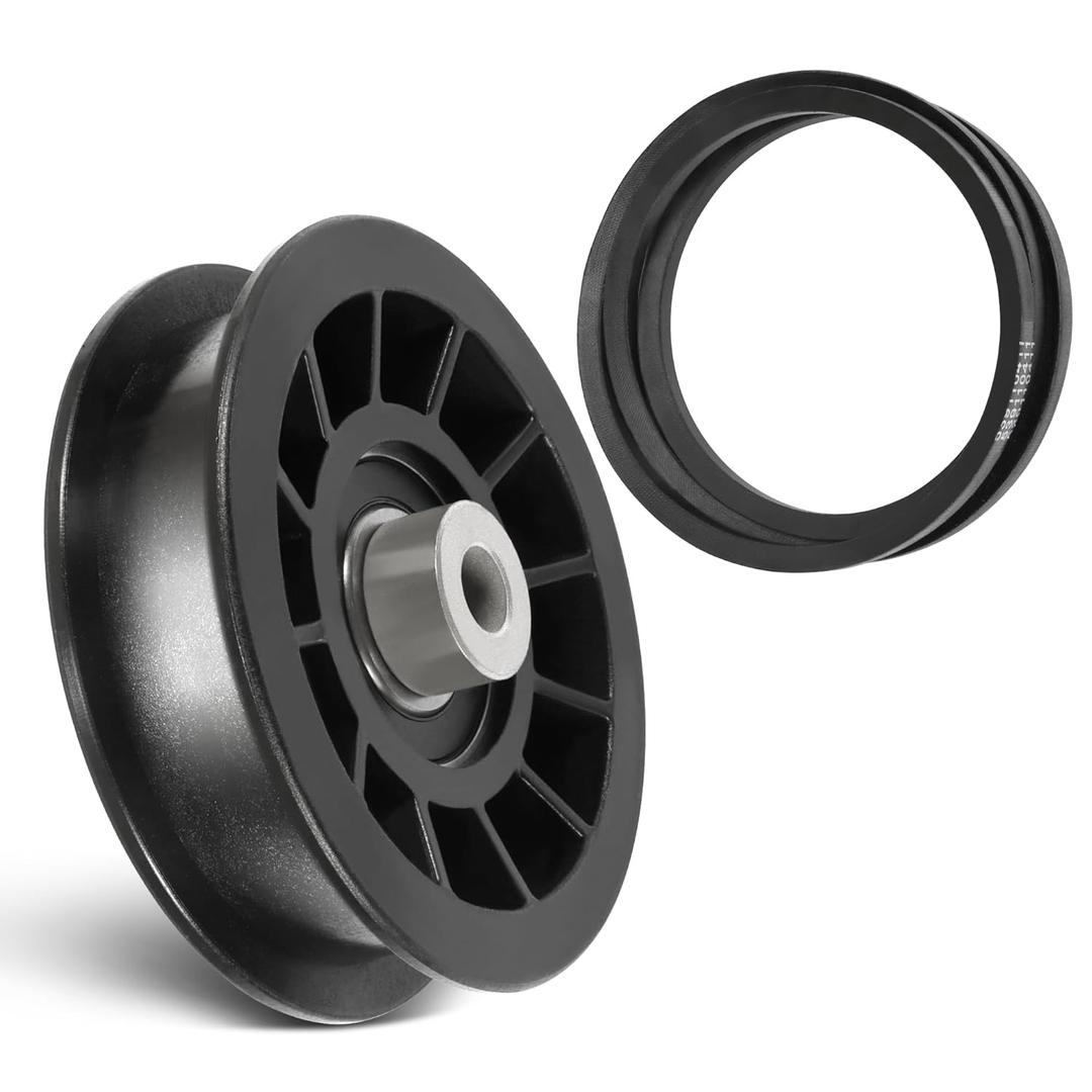 539110311 539110411 Drive Idler Pulley Drive Belt Kit Fit for Husqvarna Z254F 460ZX Z200 Lawn Mower/Tractor, Replace 607163 14259 12400