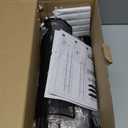 Consumest 6-Tier Hair Tool Organizer - Hair Dryer Holder Over The Door/Wall Mounted DIY Adjustable Shelf Bathroom Door Organizer with Hook for Curling Iron/Blow Dryer/Straightener Black