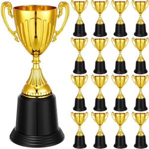 9 Inch Gold Trophy Award Gold Award Cup Employee Coworker Appreciation Gifts Golden Plastic Trophy for Thank You Teacher Nurse Volunteer Men Women Rewards Party