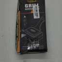 GRILLART Grill Brush for Outdoor Grill Bristle Free - Reinforced Grill Cleaner Scraper BBQ Brush - Replaceable Head Barbecue Grill Cleaning Brush - Safe BBQ Accessories Grill Tools - Gifts for Men/Dad (Black)