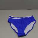 BMJL Women's High Waisted Bikini Sporty Swimsuit Color Block Cheeky High Cut Bathing Suit (Large, Royal Blue011)